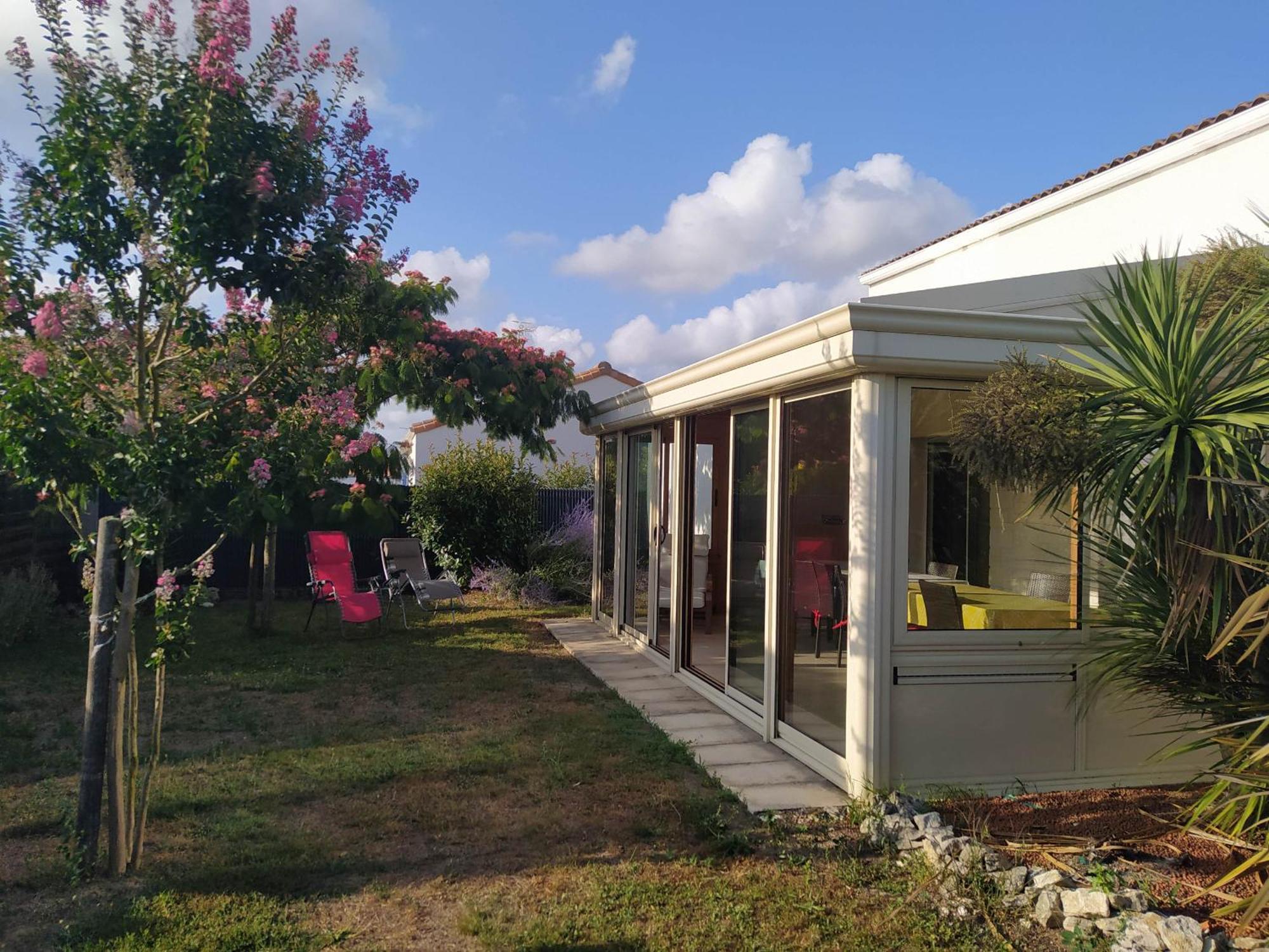 Maison Pour 8 - 5Min De La Plage - Jardin & Veranda Longeville-sur-Mer Zewnętrze zdjęcie