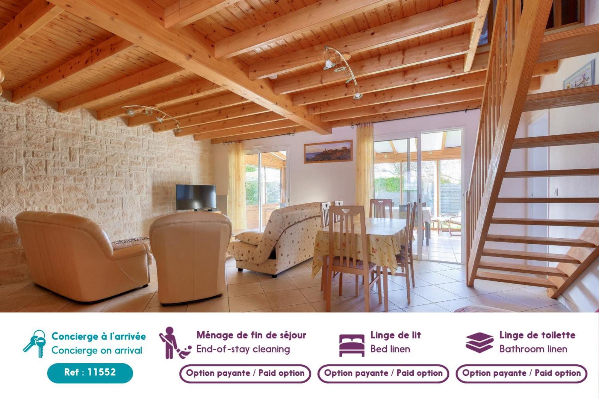Maison Pour 8 - 5Min De La Plage - Jardin & Veranda Longeville-sur-Mer Zewnętrze zdjęcie