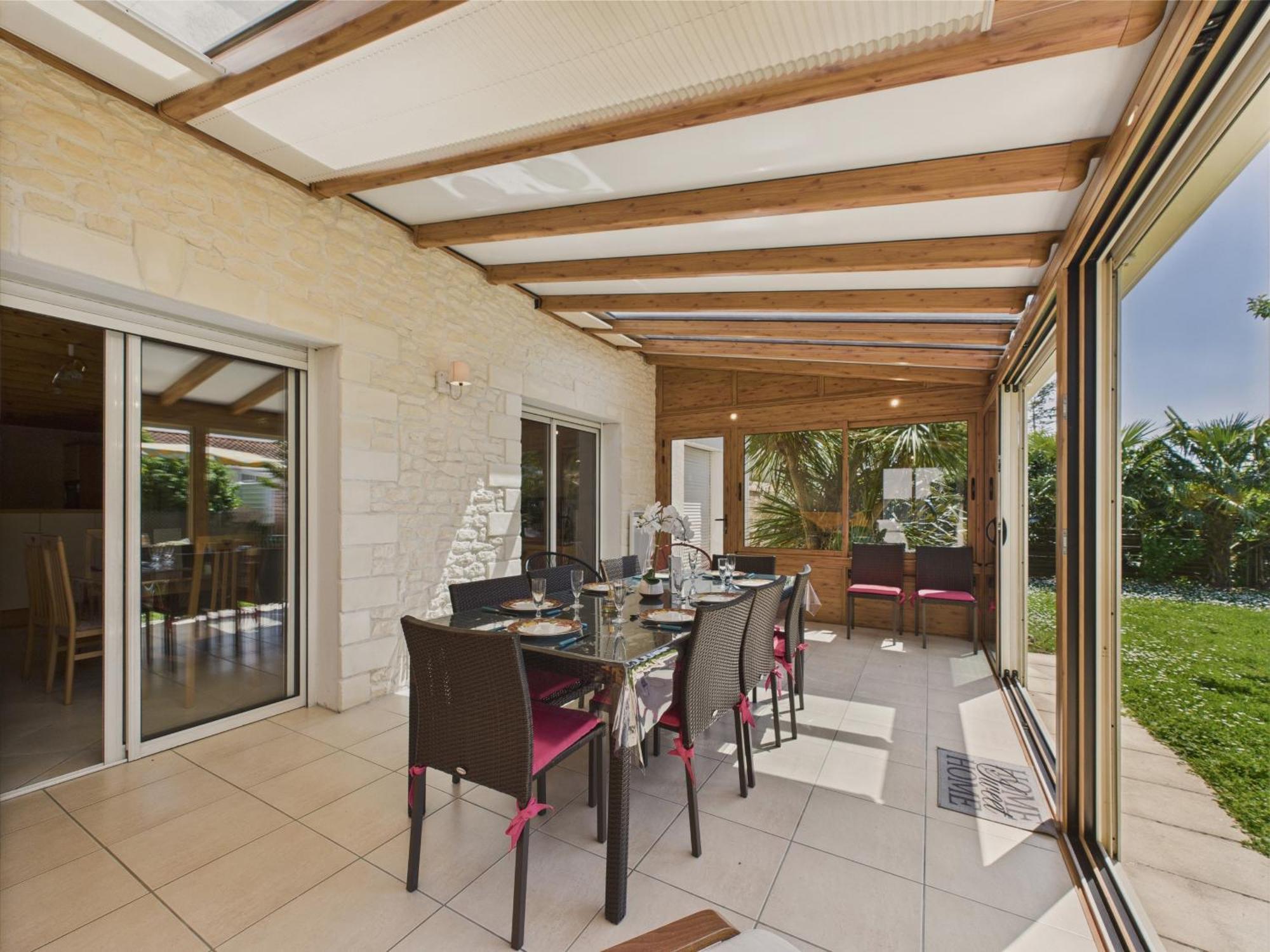 Maison Pour 8 - 5Min De La Plage - Jardin & Veranda Longeville-sur-Mer Zewnętrze zdjęcie