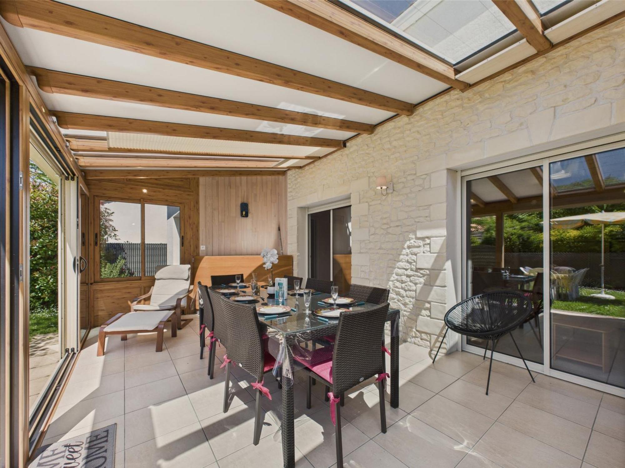 Maison Pour 8 - 5Min De La Plage - Jardin & Veranda Longeville-sur-Mer Zewnętrze zdjęcie